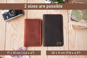 Custom Distressed Cowhide <b>Genuine</b> <b>Leather</b> Checkbook Cover <b>Wallet</b> Holder LCR-0008 Open Closure Vintage Style Long <b>Wallet</b> - Product Image 4