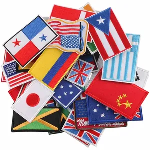 Patch brodé à repasser avec drapeau anglais, rectangulaire, en tissu tissé - Product Image 3