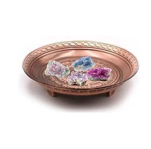 Plat de Rituels Sacrifiques en Cuivre, Design à Trois Pieds, Bol d'Offrande, Parfait pour les Sorcières, Encens, Porte-encens, Chandelier - Product Image 1