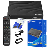 vSeeBox V6 Max Kotak Baru 8K HD 64GB Kontrol Suara Android 14 Pengiriman Gratis