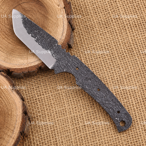 Cuchilla en bruto de acero al carbono Drop Point de venta directa de fábrica para bricolaje, cuchillo de camping con espiga completa y filo recto, material de mango personalizado - Product Image 4