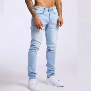 Jean pour homme le plus demandé, prix raisonnable, faible MOQ, coupe droite, denim élégant, style streetwear, coupe ajustée, délavé - Product Image 3