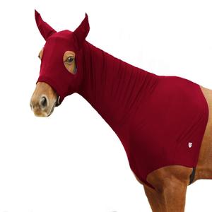 Couverture intégrale pour cheval en tissu extensible, durable, imperméable, en nylon et polyester, légère, pour l'hiver, avec détails en acier inoxydable - Product Image 6