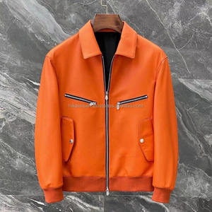 Veste en cuir grande taille de haute qualité pour hommes, vêtements d'extérieur coupe-vent, fermeture à glissière, vêtements de course automobile respirants - Product Image 2