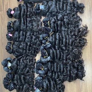 ENVÍO RÁPIDO Camboyano 100% Natural Remy Virgin Cierre Extensiones de cabello ondulado recto 100g Paquete - Product Image 4