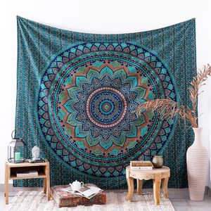 Hippie Ombre Mandala <b>Tapestry</b> <b>Wall</b> <b>Hanging</b> Bohemian Indian <b>Tapestry</b> Intricate Geometric Floral Bedspread for Bedroom Living Room - Product Image 6