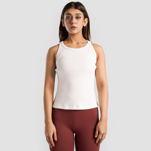 Women Knitted Solid Color Halter Neck Crop Tank <b>Top</b> Casual Style Green Ribbons 100% Cotton Eco-Friendly - Product Image 1
