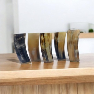 Top Selling Ox Horn Beer Glass Mini Horn Shot Glass Vintage Durable Party Cup Perfect Drinking Glass Drinking Cups for Party Use - Product Image 2