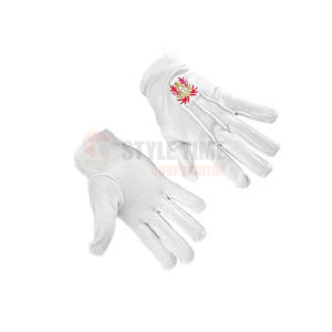 Elegantes Guantes Masónicos con Acabado Liso y Diseño Ligero para Reuniones de Logias, Ceremonias y Ocasiones Especiales - Product Image 6