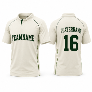 Maillot de cricket personnalisé pour impression par sublimation, fermeture éclair, 100 % polyester respirant, nom d'équipe et numéro de joueur personnalisés - Product Image 1