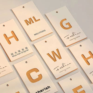 Boxit.pk Custom Eco Friendly Hang Tags Seed <b>Paper</b> & Kraft Clothing Tags with Logo <b>Printing</b> Wholesale - Product Image 3