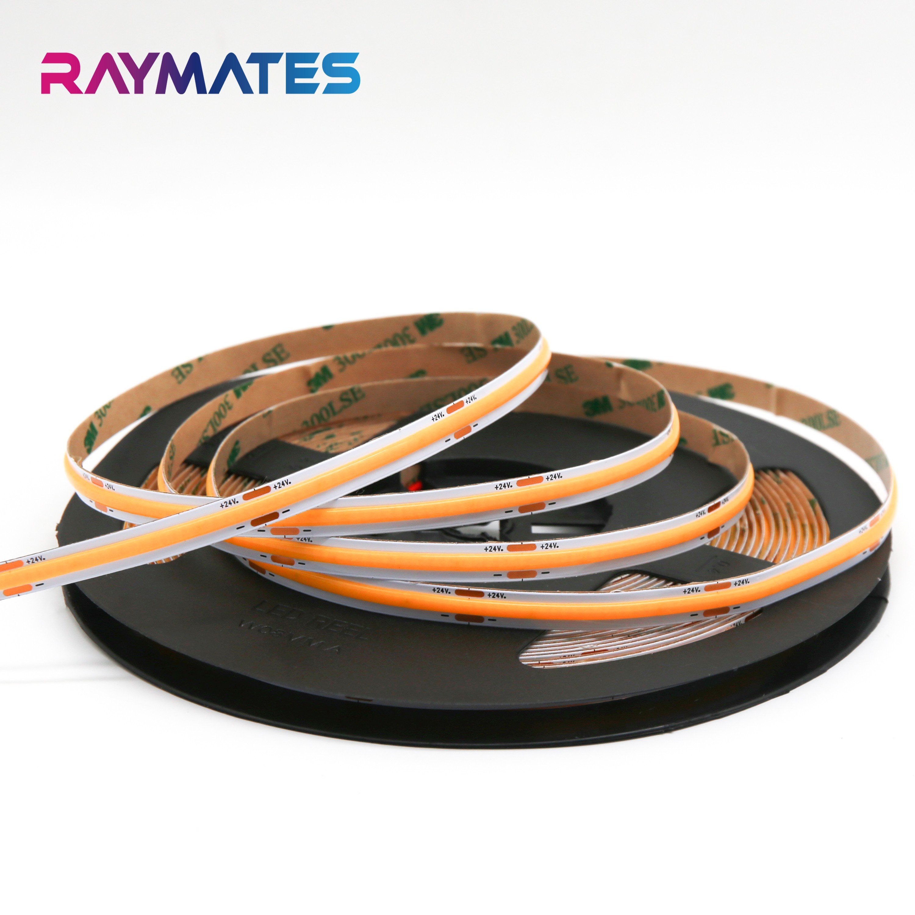 Warm White Cob LED Strip Lights UL Certified 8mm 12V 24V 10W/m Safety Voltage /WiFi Switch IP20 Flexible LED Strip
