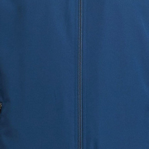 Men's Navy <b>Blue</b> Hooded Windproof Jacket Regular Fit Zipper Closure Casual Style Autumn Wear Polyester <b>Material</b> - Product Image 6