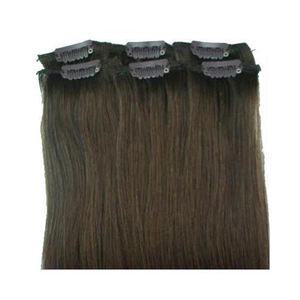 ¡Venta al por mayor de alta calidad Virgen indio sedoso recto Remy extensiones de cabello Clip-in para el mejor valor! - Product Image 5