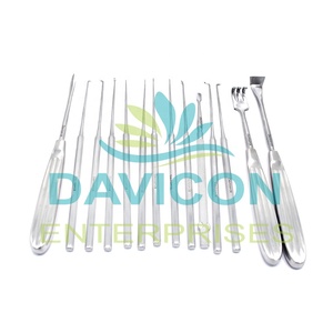 DAVICON Juego de Instrumentos de Timpanoplastia de Acero Inoxidable de Alta Calidad, Instrumentos Manuales de Microcirugía de Oído para ORL, Color Negro - Product Image 4