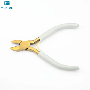 4 Pcs Premium Gold Plated Jewelry Making <b>Pliers</b> <b>Set</b> Precision Wire Cutter Round Nose Tools with White Comfort Handles - Product Image 4