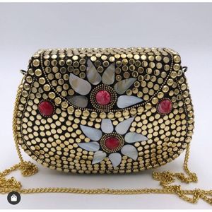 Bolso de Mano de Metal Antiguo de Diseño para Mujer, para Decoración de Bodas - Product Image 5