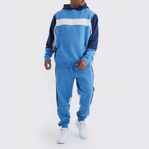 Personnalisé 100% Coton Hommes Survêtements Marque Privée Jogger Ensemble avec Hoodies et Sweatshirts Printemps Blanc Jogging Porter Survêtement - Product Image 6