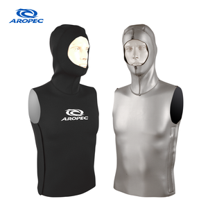 Chaleco con Capucha de Neopreno NeoSkin de 2 mm Aropec, con Velcro en el Lado Derecho, Relleno de Aire, Prenda Interior Térmica para Buceo, OEM/ODM - Product Image 1