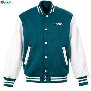Varsity Jacket OEM Design Breathable Windproof <b>Top</b> Quality Men Embroidery Patch Uniform Men's College Baseball Jacket for Unisex - Product Image 5