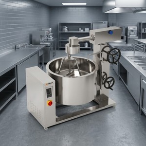 Chaudière à vapeur rotative à induction Amicook 380V/440V, modèle industriel grande capacité pour faire sauter les légumes et les ragoûts, ergonomique - Product Image 6