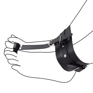 Menottes en cuir pour pouces et orteils, attaches de retenue pour mains et pieds, jouets sexuels érotiques pour couples, esclave R - Product Image 1