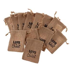 Bolsa con Cordón, Ecológica, Tamaño Pequeño, Bolsas de Regalo de Yute Natural de la Mejor Calidad para Festivales y Eventos a los Mejores Precios - Product Image 4