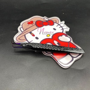 Pince à épiler à revêtement en poudre pailleté noir de conception OEM pince à cils à 90 degrés pointu violet avec carreaux de cils en acrylique durable - Product Image 3