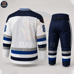 <b>Top</b> Quality Custom Team Sportswear Sublimation Printed Breathable Polyester Long Sleeve Match Training Wear Ice Hockey Uniform - Product Image 3