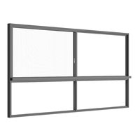 Ventanas Corredizas de Aluminio Insonorizadas con Certificación Australiana, Resistentes a Huracanes, Doble Acristalamiento, Diseño Moderno para Casas y Oficinas