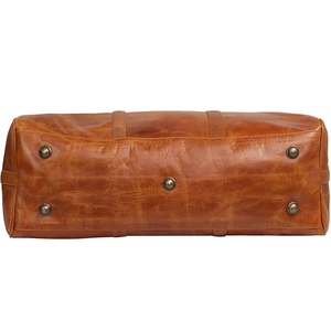 Wholesale Custom Logo Personalized Genuine <b>Leather</b> Duffel Bag Foldable <b>Mens</b> Travel Sports Gym Weekend Overnight Luggage <b>Holdalls</b> - Product Image 4