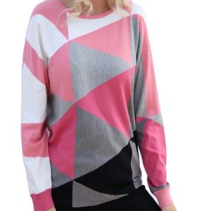 Direct Factory Supply Women's Casual Thin Flat Knitted Pullover <b>Jumper</b> Long <b>Sleeve</b> Viscose Nylon Sweater Logo Front New Arrival - Product Image 6