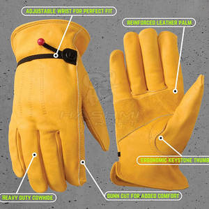 Guantes de seguridad industriales para trabajo mecánico, construcción, manipulación en almacén, antideslizantes y con agarre duradero. - Product Image 3
