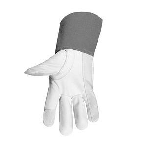 Wholesale Welder Gloves Supplier Cheap 4 Goatskin Cowhide Leather Heat Resistant Safety Hand Work Resistant <b>Fire</b> Safety - Product Image 1