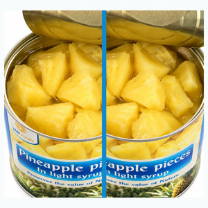 Tasty Best Price ISO Certificated Factory In Vietnam <b>Pineapple</b> Pieces in <b>Light</b> Syrup Packed in 20oz Can - Product Image 4