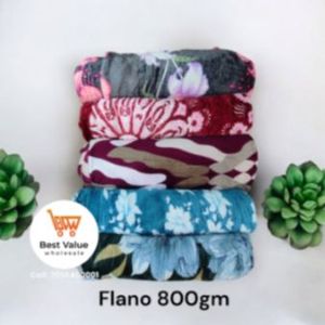 0.8KG Luxury Soft & Warm Winter Flannel Polyester Raschel <b>Bed</b> Blanket - Product Image 2
