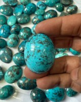 Lot de cabochons de turquoise mélangée AAA+++ – Pierres précieuses de turquoise naturelle en vrac, formes variées, certifiées CNAS, de Rafay Gemstone pour