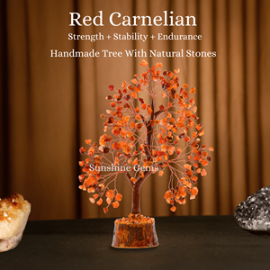 Arbre de Vie en Cristal de Cornaline en Gros avec Fil de Cuivre, Pierres de Guérison, Décoration d'Intérieur - Product Image 3