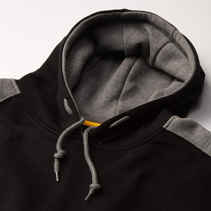 Ventes en gros d'usine 2024, sweats à capuche personnalisés avec logo, sweats à capuche pour hommes, sweats à capuche de couleur unie contrastée pour hommes - Product Image 5