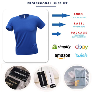 Custom Eco-Friendly Knitted <b>Polyester</b> Silk Screen Printed Front Logo Quick Dry Performance Sportswear <b>T</b>-<b>Shirt</b> OEM Pakistan - Product Image 2