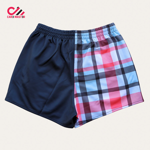 Latest Rugby Footy Shorts Design Your Own <b>Cheap</b> Sublimation Printing OEM Logo Footy Shorts Men Rugby Shorts With Deep Pockets - Product Image 6