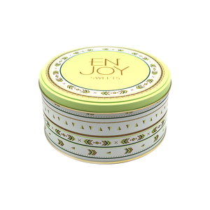 Boîte en métal ronde pour biscuits avec logo personnalisé, boîte en métal pour l'emballage des biscuits, qualité alimentaire - Product Image 2