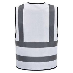 Gilet de sécurité réfléchissant en polyester 100% imperméable, classe 2, haute visibilité, couleur personnalisée, avec poche, pour l'hiver - Product Image 3