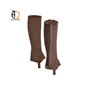 High Quality Men's English Western Style Horse Riding <b>Half</b> <b>Chaps</b> - Product Image 2