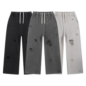 Pantalones deportivos lisos al por mayor, listos para enviar, pantalones de forro polar con cintura elástica para distribuidores de ropa deportiva - Product Image 4