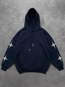 Sweat-shirt d'hiver haut de gamme en molleton de coton tricoté, doublé, anti-plis, surdimensionné, 300 GSM, avec logo personnalisé – Meilleures ventes - Product Image 1