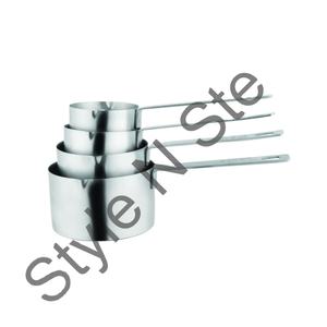 ชุดถ้วยตวงทำจากสเตนเลสสตีลเป็นมิตรต่อสิ่งแวดล้อม4-Pcs อุปกรณ์ในครัวรับประกันคุณภาพ - Product Image 1