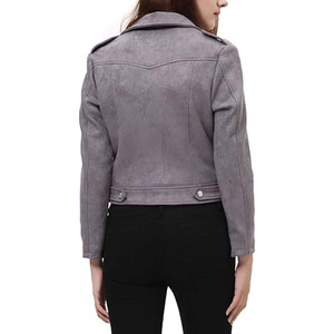 Chaqueta de Cuero Genuino para Mujer, Estilo Urbano Elegante, Prenda de Invierno de Textura Suave, Fabricante OEM - Product Image 2