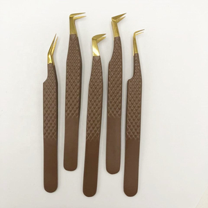 100% Closed Makeup Professional Eyelash Tweezers Volume Eyelash Extension Tweezer <b>Lash</b> Tweezers Wholesale Price - Product Image 1