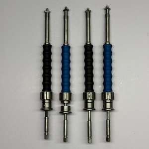 Compresseur de tige spinale, ensemble de 4 pièces, noir et bleu, poignée ergonomique, acier inoxydable, instrument chirurgical orthopédique - Product Image 2